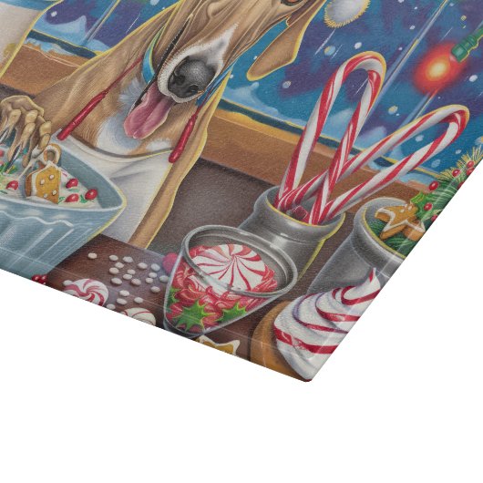 Planche À Découper Greyhound Gâteau de vacances : Noël festif (Coin)