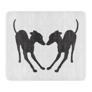 Planche À Découper Greyhounds italien IG jouant