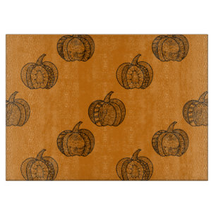 Planche À Découper gribouillages d'Halloween citrouilles bohèmes mand