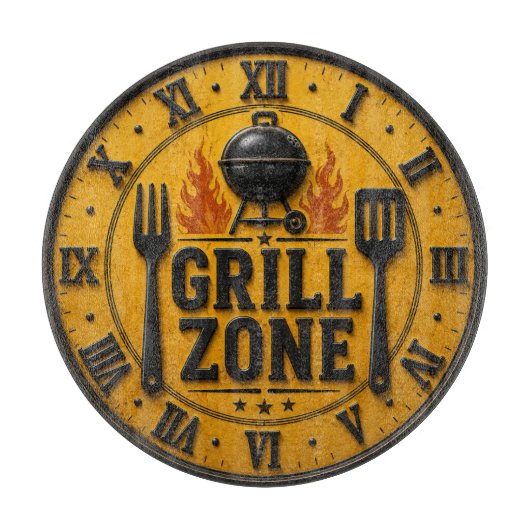 Planche À Découper Grill Zone BBQ Grill Master Kitchen Rustic (Devant)