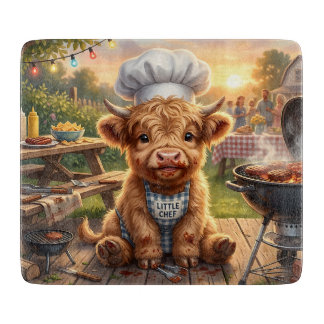 Planche À Découper Grillade désordonnée de vache des Highlands