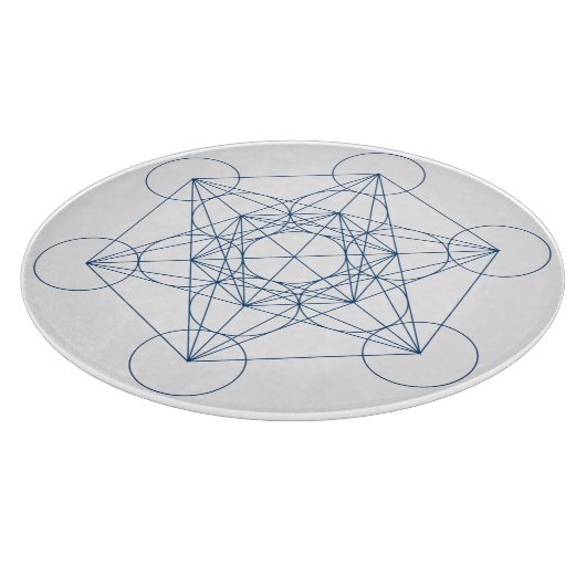 Planche À Découper Grille de cristal du cube de Metatron (Coin)