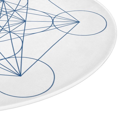 Planche À Découper Grille de cristal du cube de Metatron (Coin)