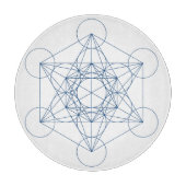 Planche À Découper Grille de cristal du cube de Metatron (Devant)