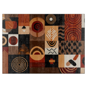 Planche À Découper grille de fond à motifs congolais