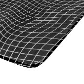 Planche À Découper Grille déformée moderne | Géométrique fluide minim (Coin)