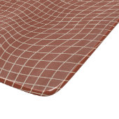 Planche À Découper Grille déformée moderne | Géométrique fluide minim (Coin)