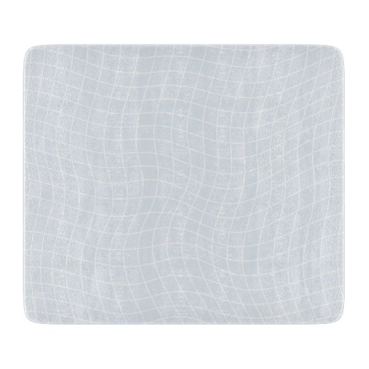 Planche À Découper Grille déformée moderne | Géométrique fluide minim (Devant)