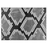 Planche À Découper Gris de serpent, blanc et noir (Devant)