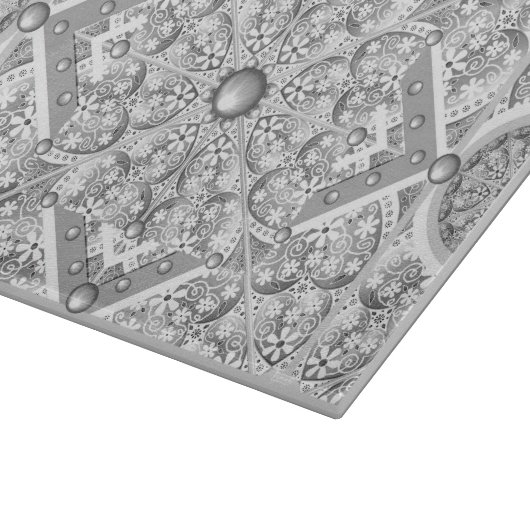 Planche À Découper Gris dentée céramique (Coin)