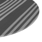 Planche À Découper Gris et charbon de bois cinq bandes motif (Coin)