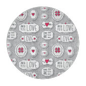 Planche À Découper Gris moi et vous motif d'amour (Devant)