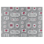 Planche À Découper Gris moi et vous motif d'amour (Devant)