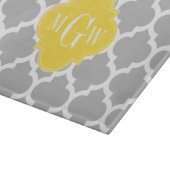 Planche À Découper Gris Whats Marocain #5 Ananas 3 Monogramme initial (Coin)