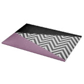 Planche À Découper Gris Zigzag, Gris Chevron, Motif Zigzag, Violet (Coin)