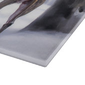 Planche À Découper Grise Italienne Laisser Il Neige Noël (Coin)