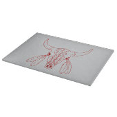 Planche à découper grise Red Ghost Dance Buffalo (Coin)