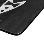 Planche À Découper groomsman ajouter nom année noir arc chemise crava (Coin)