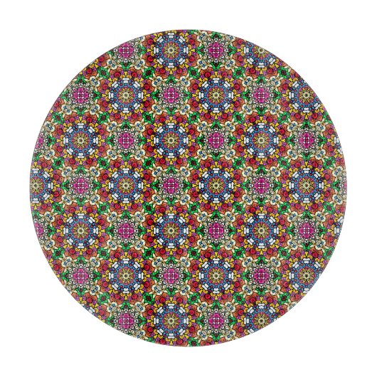 Planche À Découper Groovy Funky Flower Power (Devant)