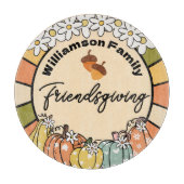 Planche à découper Groovy pour Friendsgiving (Devant)