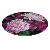 Planche À Découper Gros Chrysanthèmes roses Floral (Coin)