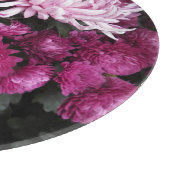 Planche À Découper Gros Chrysanthèmes roses Floral (Coin)