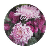 Planche À Découper Gros Chrysanthèmes roses Floral (Devant)