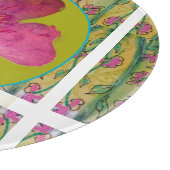 Planche À Découper Grosse Fleur rose (Coin)
