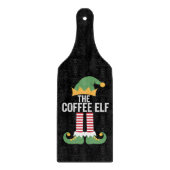 Planche À Découper Groupe de jumelage famille elfe café Noël (Devant)