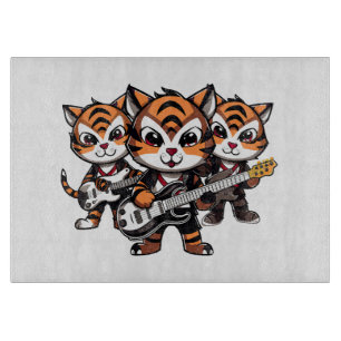 Planche À Découper Groupe de tigre en train de jouer
