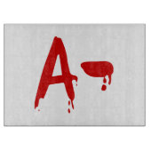 Planche À Découper Groupe sanguin A - Hôpital d'horreur négatif (Devant)