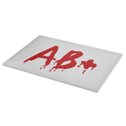 Planche À Découper Groupe sanguin AB+ Positif #Hôpital d'horreur (Coin)