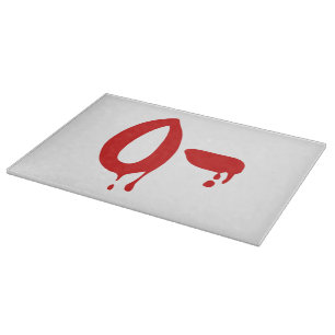 Planche À Découper Groupe sanguin O- Négatif #Hôpital de l'horreur