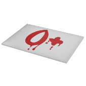 Planche À Découper Groupe sanguin O+ Positif #Hôpital d'horreur (Coin)