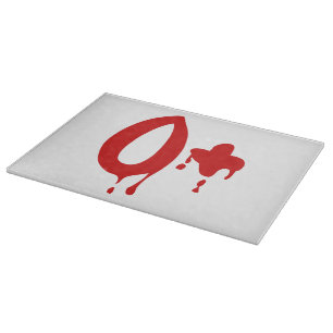 Planche À Découper Groupe sanguin O+ Positif #Hôpital d'horreur