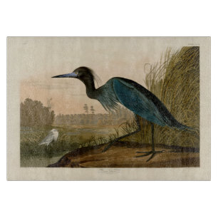 Planche À Découper Grue bleue Héron Impression Audubon Art côtier
