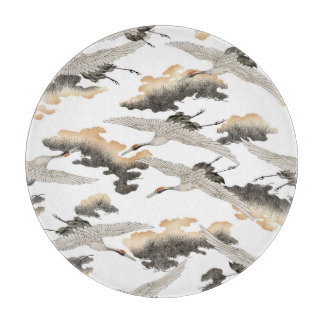 Planche À Découper Grue de style japonais : design élégant.