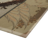 Planche À Découper Grues sur un pin couvert de neige Hokusai (Coin)