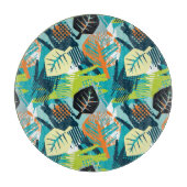 Planche À Découper Grunge Abstrait : Surface Robuste Sans Fil. (Devant)