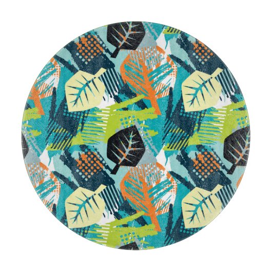 Planche À Découper Grunge Abstrait : Surface Robuste Sans Fil. (Devant)