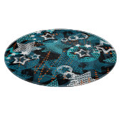 Planche À Découper Grunge star motif, design pour enfants ludique. (Coin)