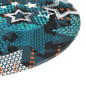 Planche À Découper Grunge star motif, design pour enfants ludique. (Coin)