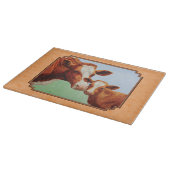 Planche À Découper Guernsey Calf et Mère Cow Peach (Coin)