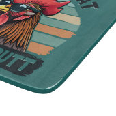 Planche À Découper Guess What Chicken Butt Funny Retro Rooster (Coin)
