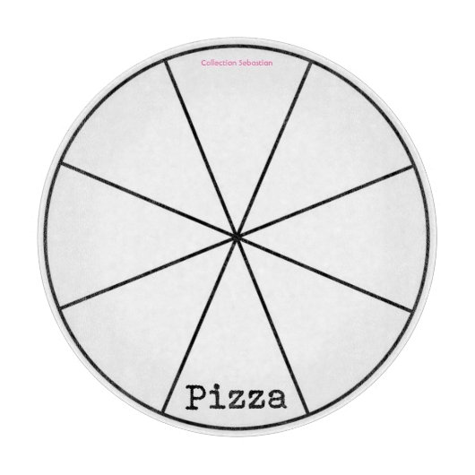 Planche À Découper Guide de découpe de pizza ronde (Devant)