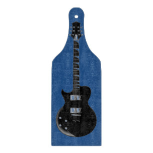 Planche À Découper Guitare électrique Bleu Black Pop Art