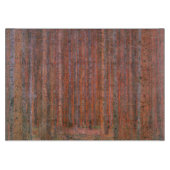 Planche À Découper Gustav Klimt Fir Forêt Tannenwald Arbres rouges (Devant)