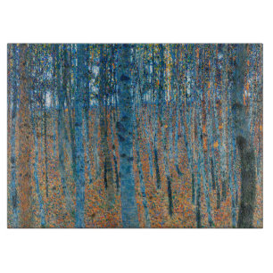 Planche À Découper Gustav Klimt Forêt de Hêtres Art Fin Vintage
