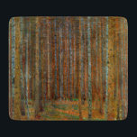 Planche À Découper Gustav Klimt - Forêt de pins de Tannenwald<br><div class="desc">Forêt de sapins / Forêt de pins de Tannenwald - Gustav Klimt,  Huile sur toile,  1902</div>
