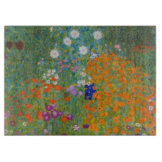 Planche À Découper Gustav Klimt - Jardin de fleurs (Devant)